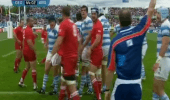 Men's - Ref awarding penalty at scrum 2