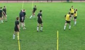 One handed passing touch