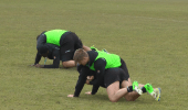 Quins - Warm up Wrestling for defence